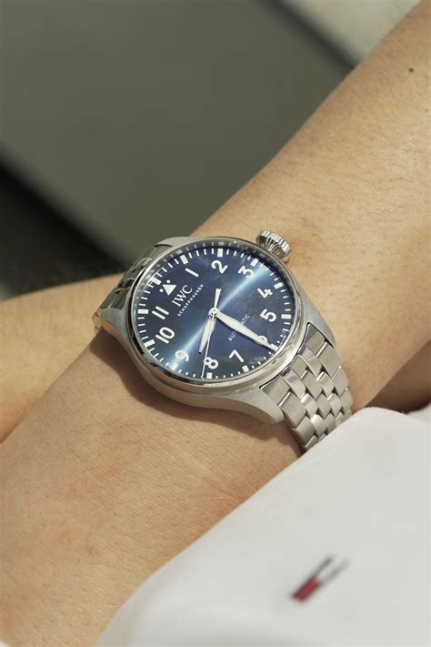 iwc big pilot 43 blue.